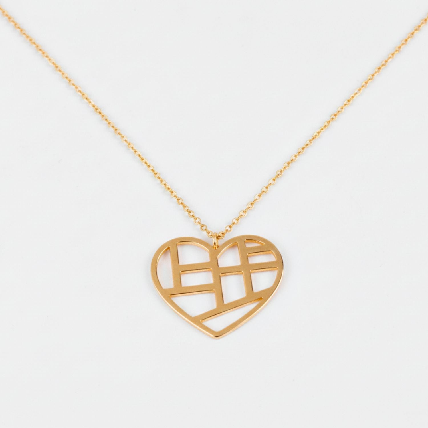 Heart Map Necklace