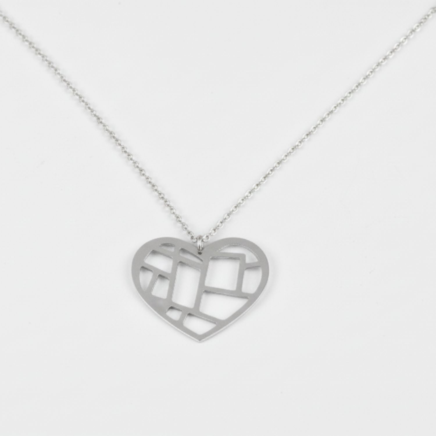 Heart Map Necklace