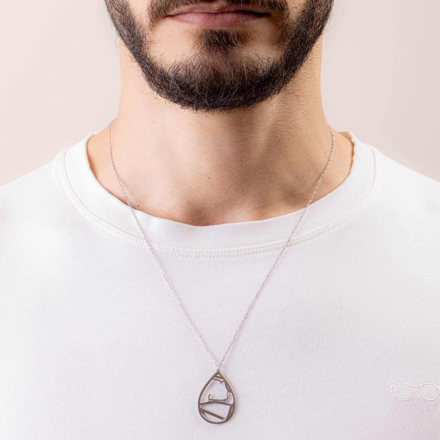 Teardrop Map Necklace