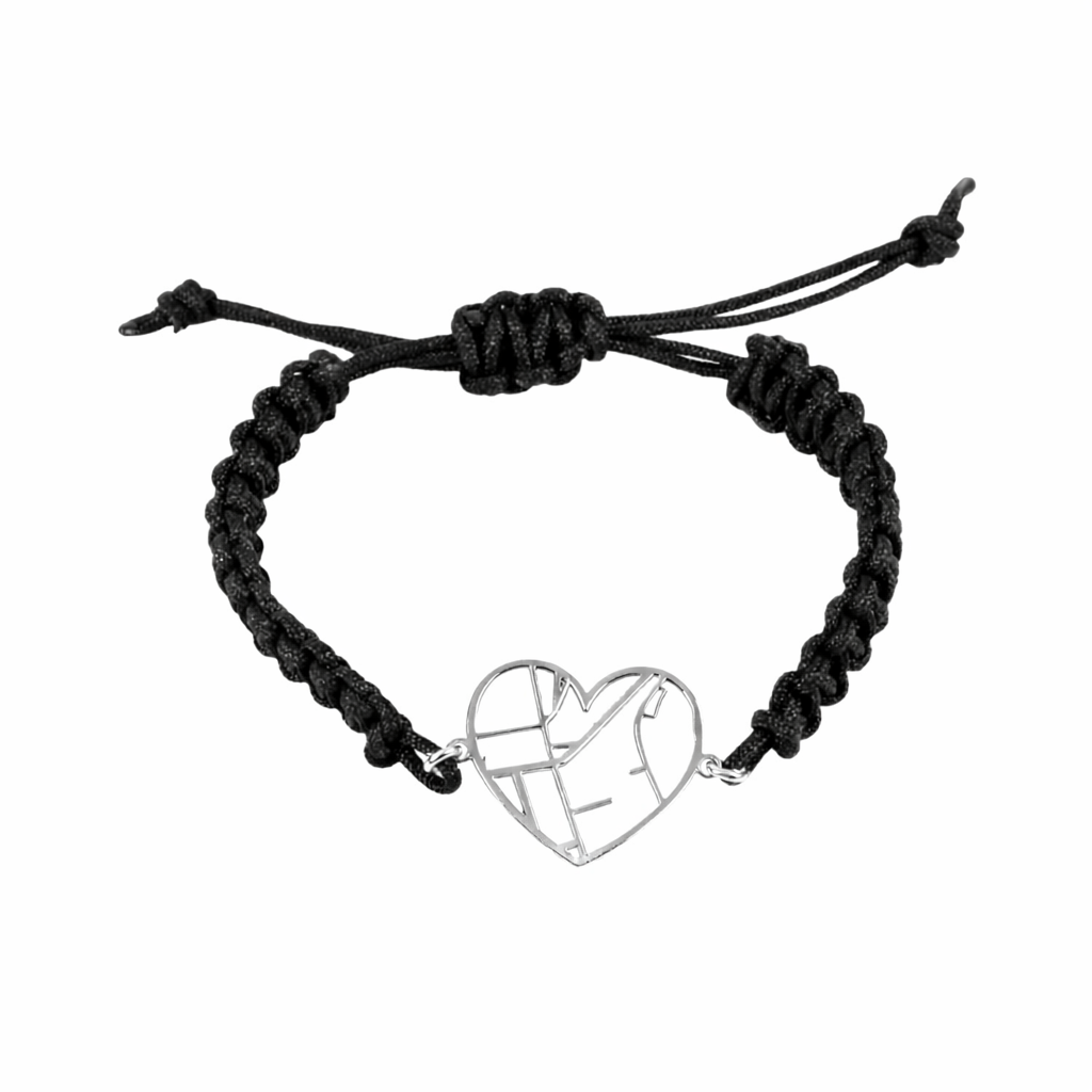 Heart Map Shambala Bracelet
